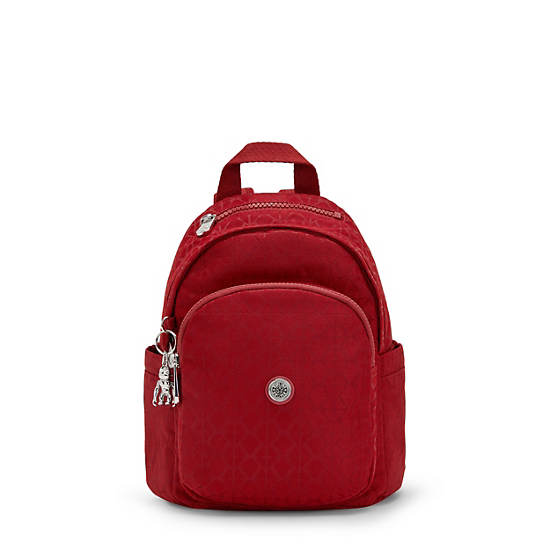 Kipling Delia Mini Ryggsekk Rød | NO 1651AH